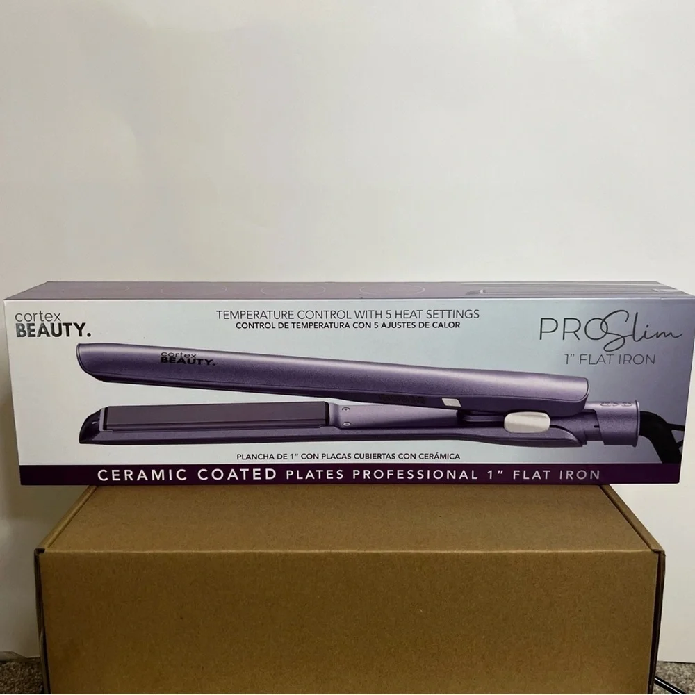 Cortex Beauty Pro‎ Slim 1” Flat Iron Hair Straightener Ceramic Coated